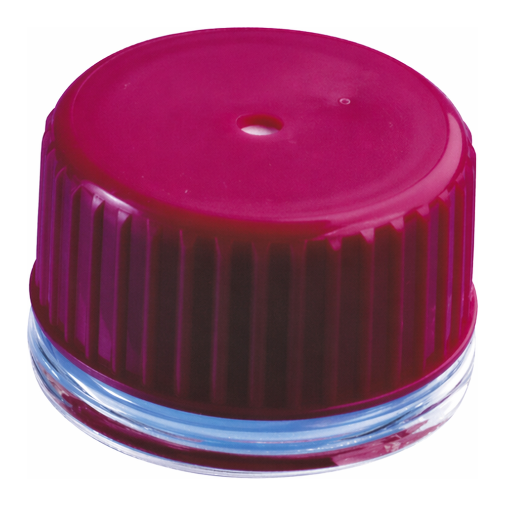 Vented Easy Grip Polyethylene Roller Bottle Cap, Individually Wrapped, Sterile