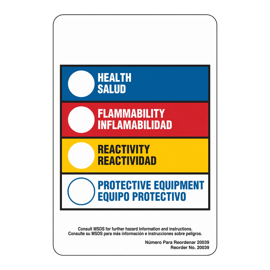 Brady Bilingual HMIG Labels