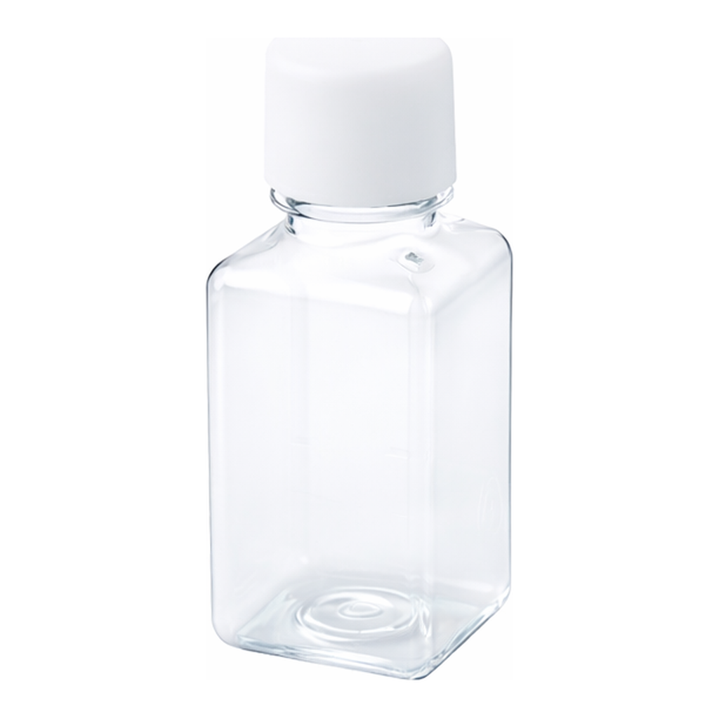 AS ONE Square Medium Bottle 250mL 24 Pieces