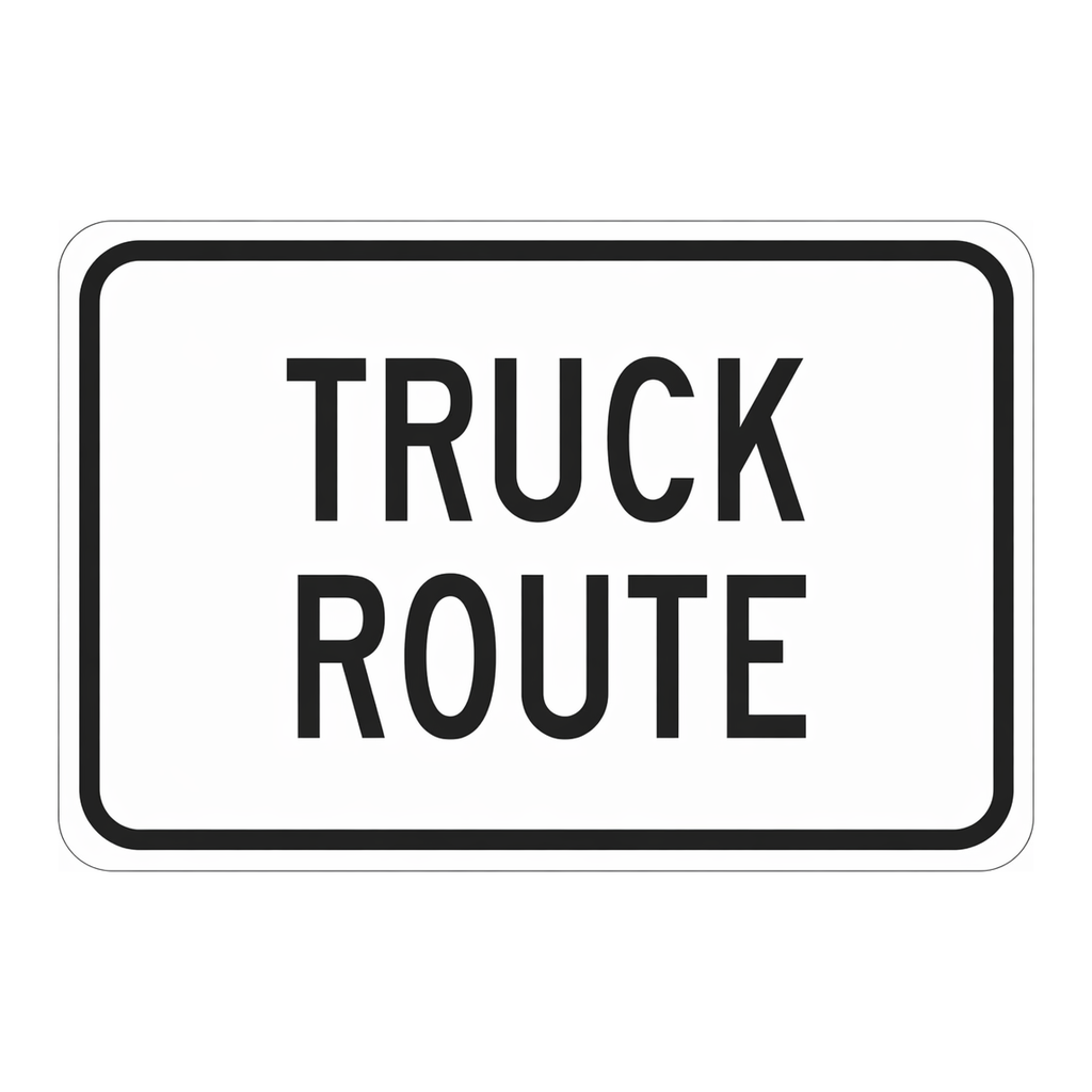 Brady Truck Route Sign
