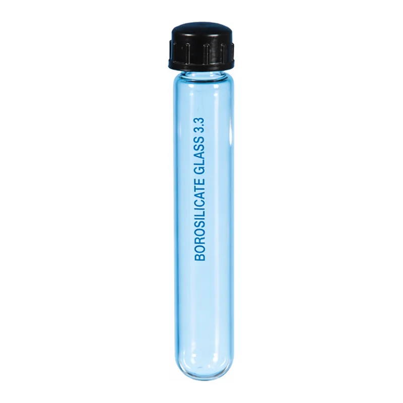 Supertek Culture Tube, Media, Round Bottom, With Screw Cap