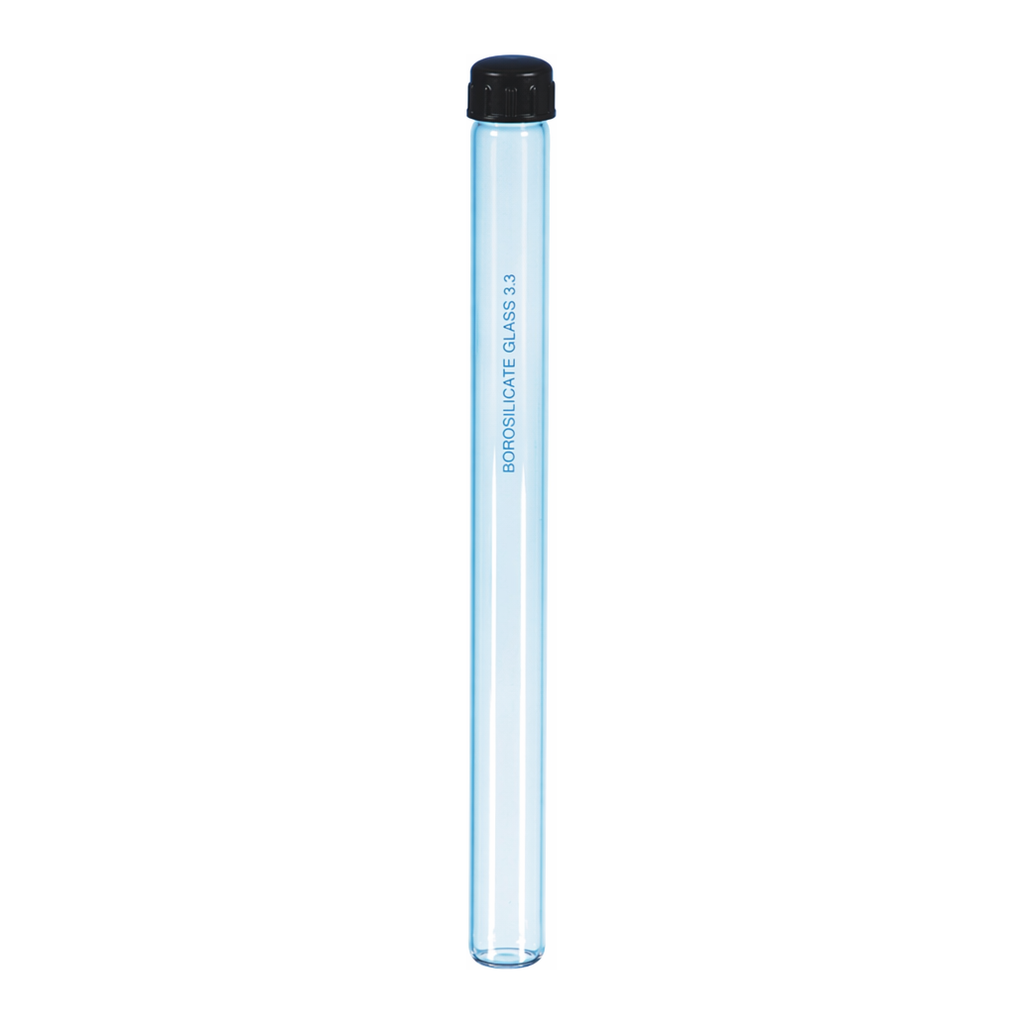 Supertek Culture Tube, Media, Flat Bottom, With Screw Cap