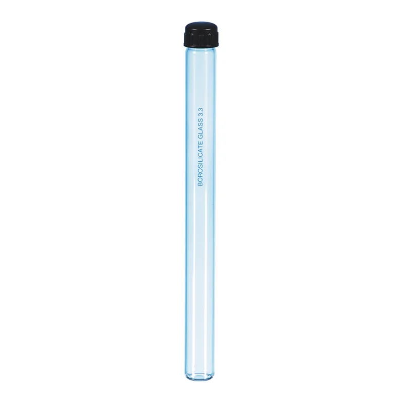 Supertek Culture Tube, Media, Flat Bottom, With Screw Cap