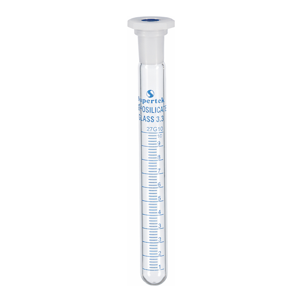 Supertek Test Tube, Graduated, With Socket