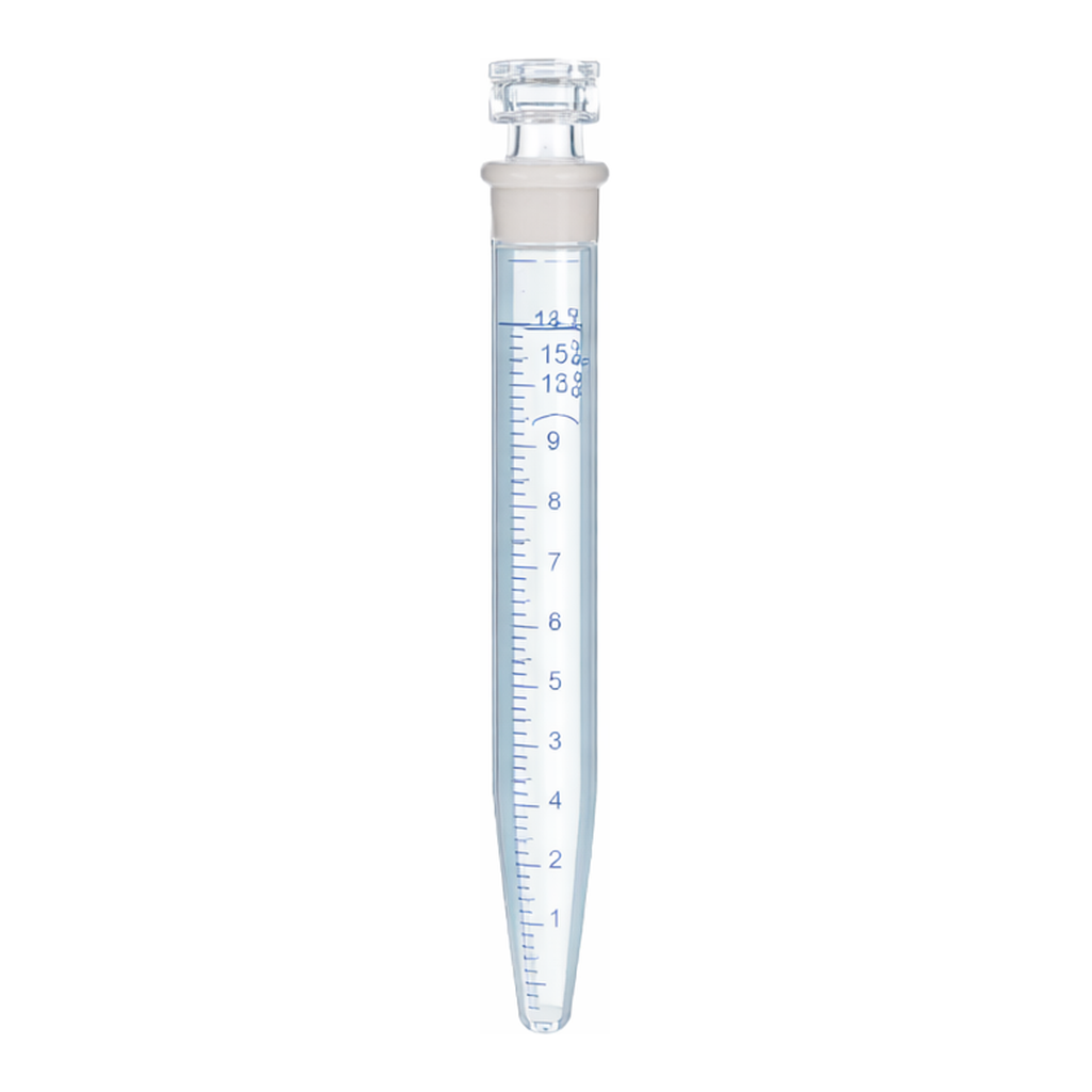 Supertek Centrifuge Tube, Conical Bottom, With Interchangeable Stopper, Graduated