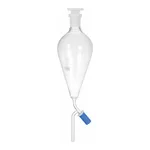 Supertek Separating Funnel, Squibb Shape, Graduated, With Polythene Stopper