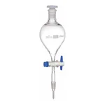 Supertek Separating Funnel, Globe Shape, Plain, With Socket and Cone