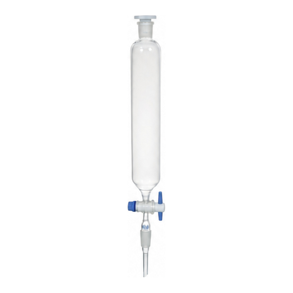 Supertek Dropping Funnel, Cylindrical, Plain, With Polypropylene Stopper, With Socket