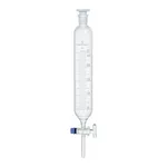 Supertek Dropping Funnel, Cylindrical, Graduated, With Polypropylene Stopper