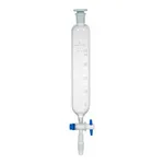 Supertek Dropping Funnel, Cylindrical, Graduated, With Stem Inside Cone