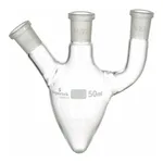 Supertek Flask, Pear Shape, Three Necks