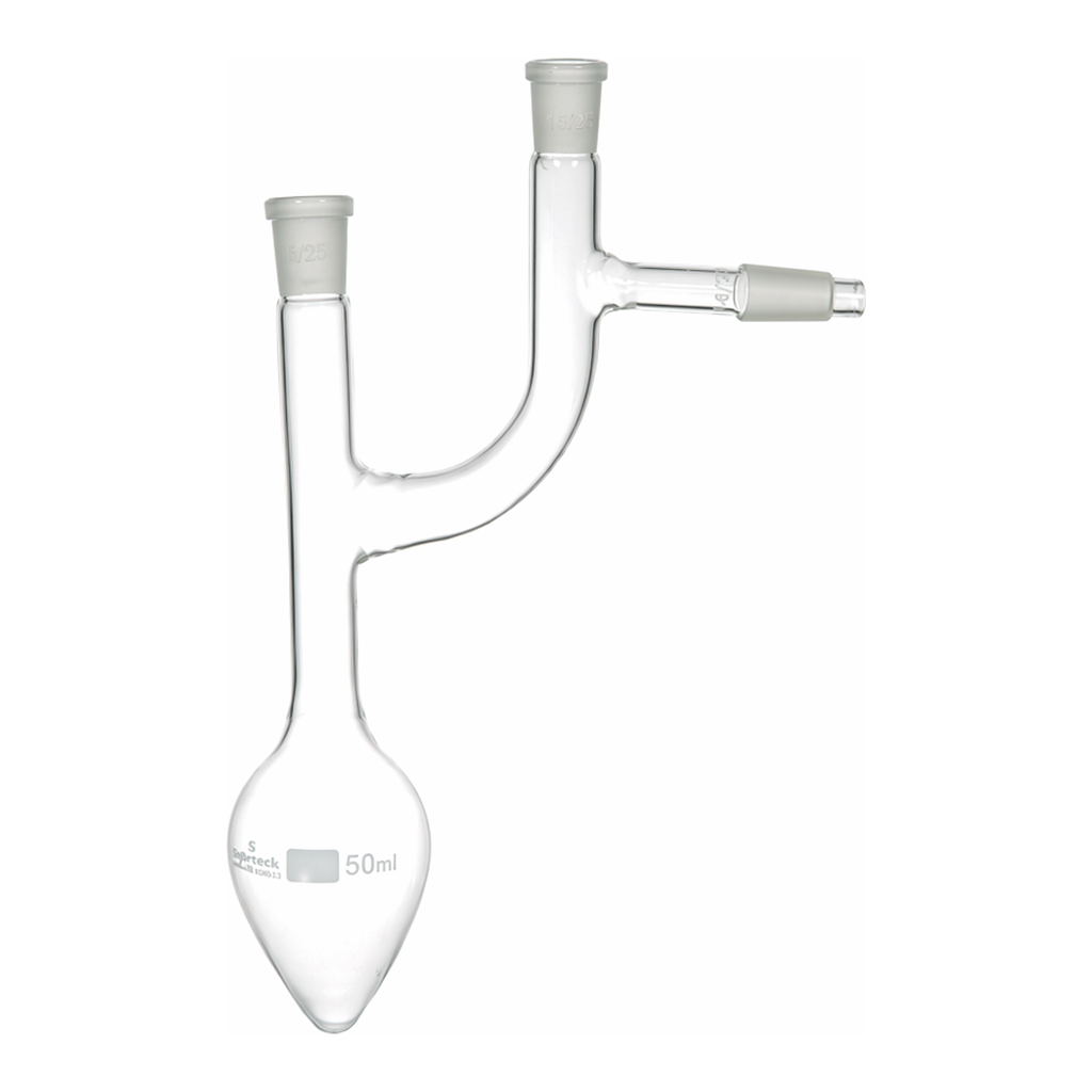 Supertek Flask, Pear Shape, Claisen