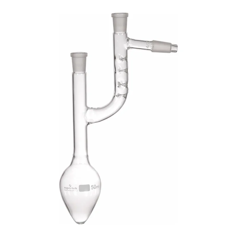 Supertek Flask, Pear Shape, Claisen-Vigreux