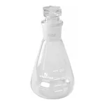 Supertek Flask, Conical (Erlenmeyer), With Ground Joint & Hollow Glass Stopper