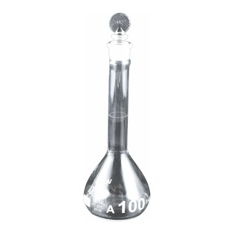 Supertek Volumetric Flask-ASTM,Wide Mouth Heavy Duty , With Glass Stopper Class A