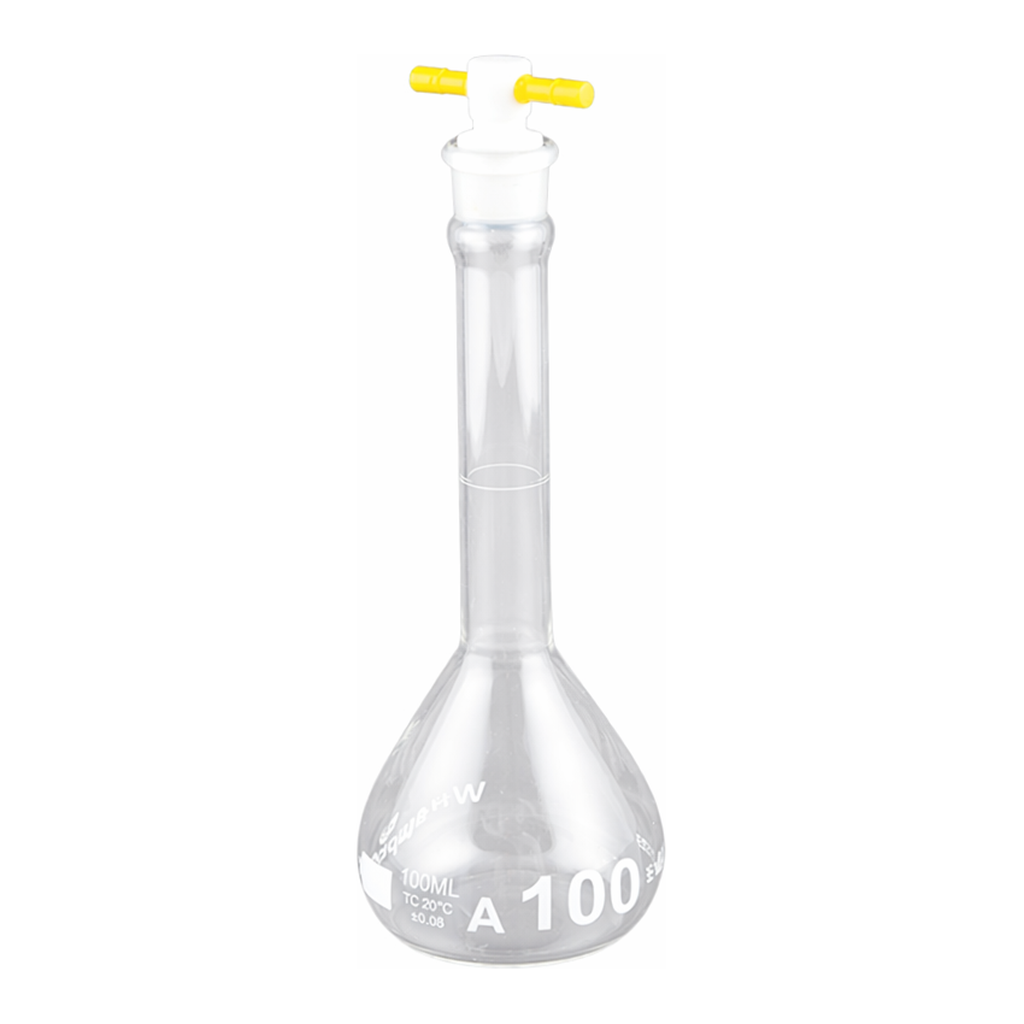 Supertek Volumetric Flask-ASTM,Wide Mouth Heavy Duty , With PTFE Stopper Class A