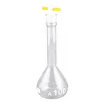 Supertek Volumetric Flask-ASTM,Wide Mouth Heavy Duty , With PTFE Stopper Class A