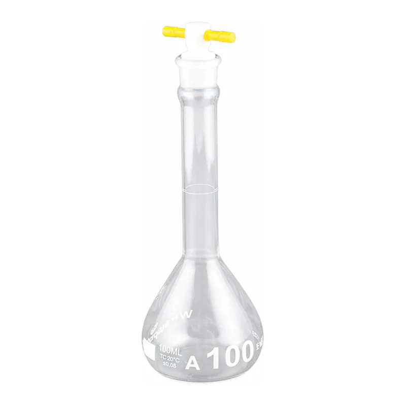 Supertek Volumetric Flask-ASTM,Wide Mouth Heavy Duty , With PTFE Stopper Class A