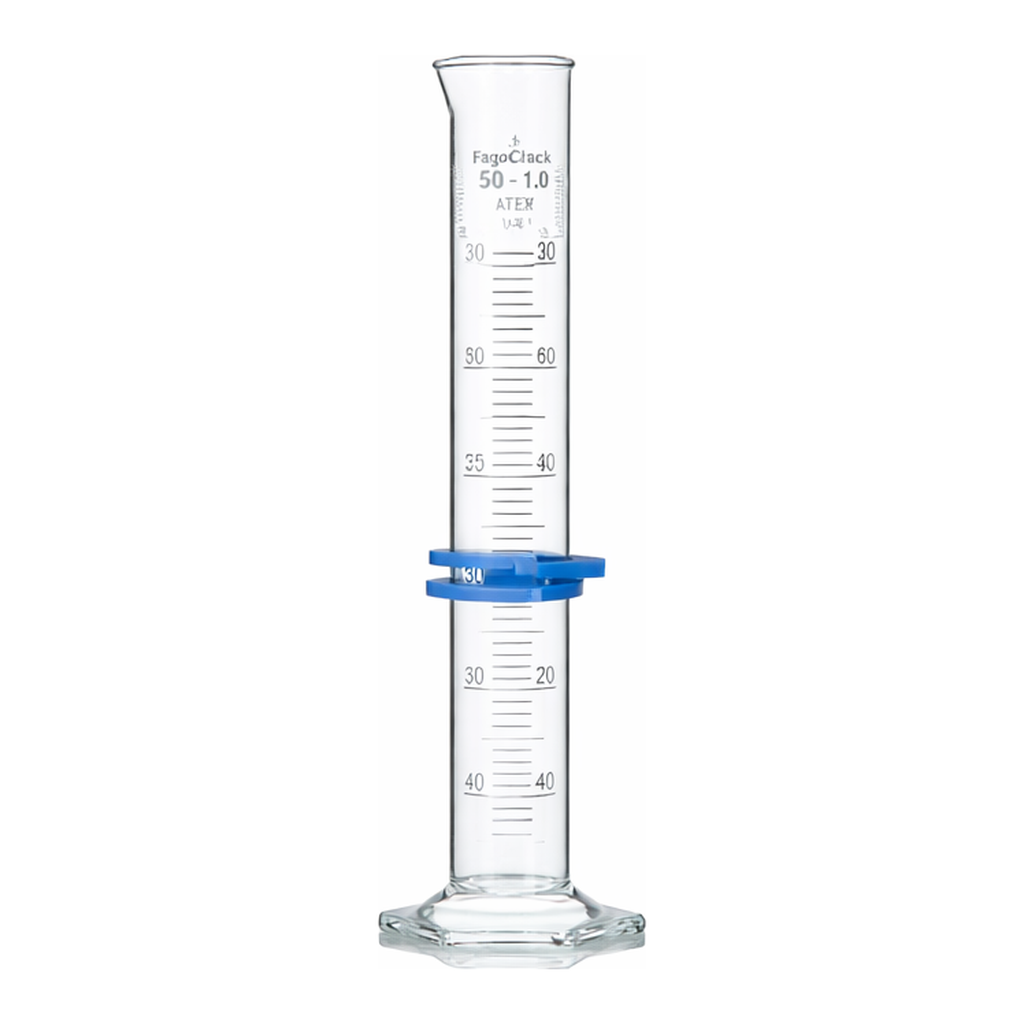 Supertek Measuring Cylinder Graduated, Hex Base, TD Class A (ASTM)