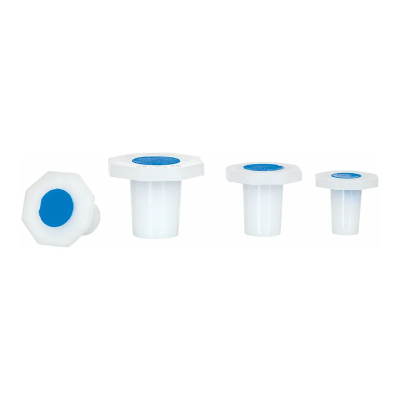 Supertek Polypropylene Stopper Hex, White & Blue(DIN)
