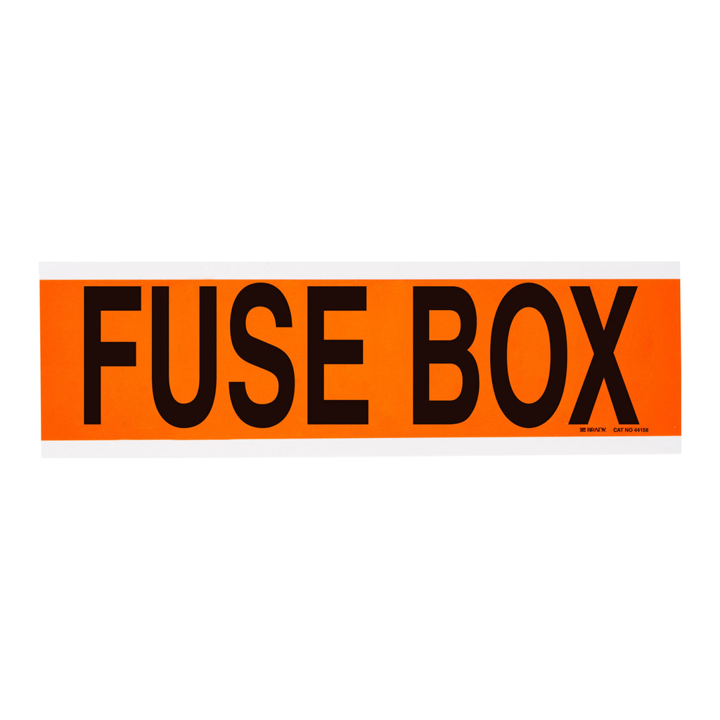 Brady Fuse Box Conduit and Voltage Labels