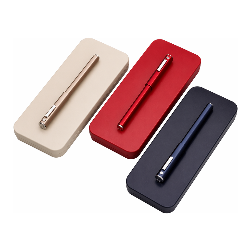OFFICENEX 153 ID 만년필 Navy 기본패키지