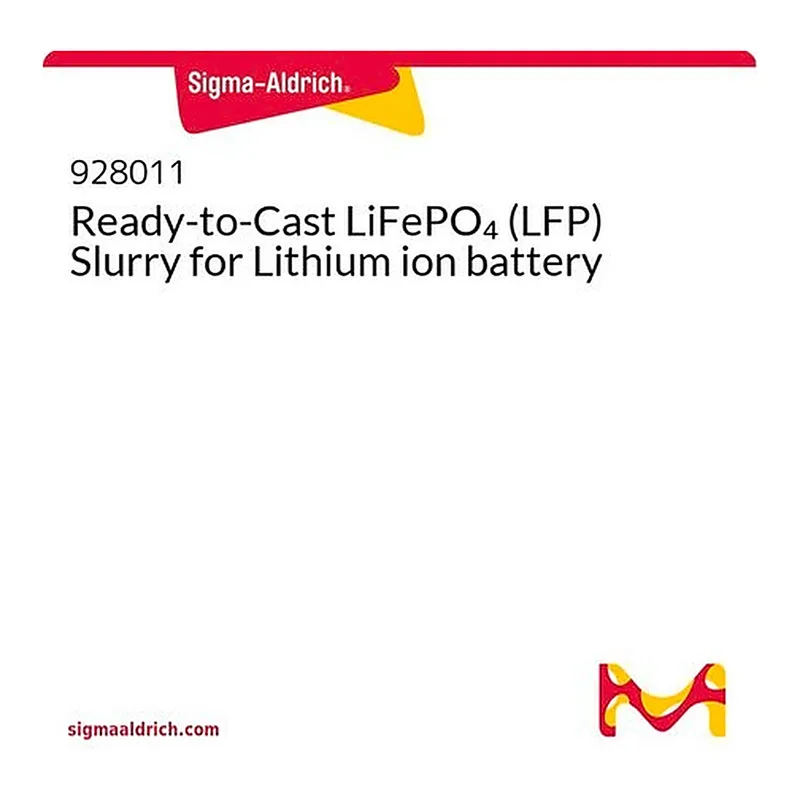 Merck Ready-to-Cast LiFePO4 (LFP) Slurry for Lithium ion battery