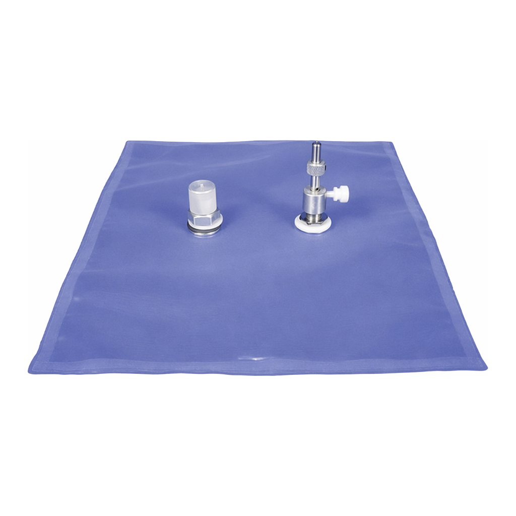 Restek Tedlar Bag, w/ Push/Pull Valve & SS Septum Fitting, 0.5 Liter capacity, 6in x 6in, 10-pk