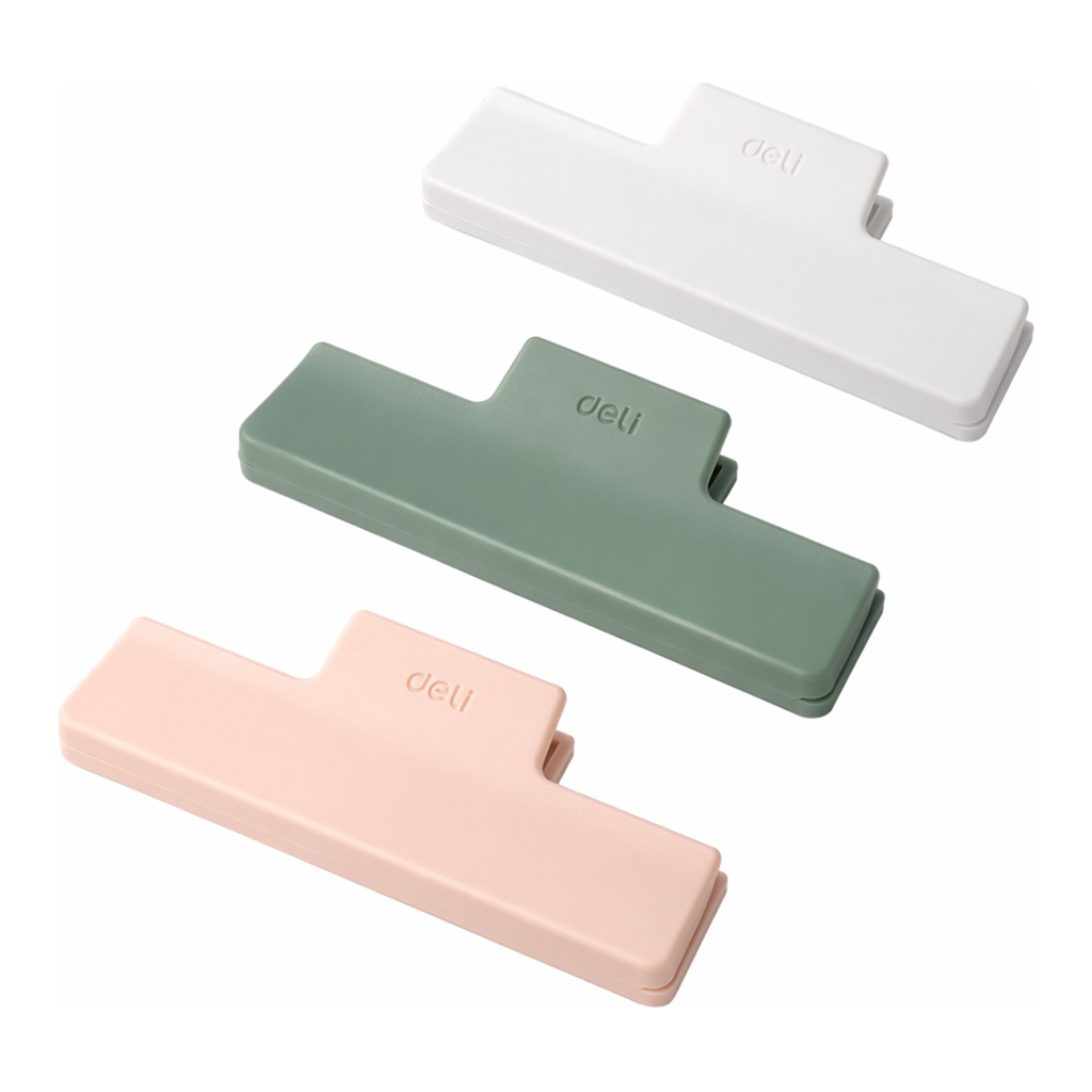 OFFICENEX 델리 다용도 칼라 집게 10cm 소(색상랜덤)