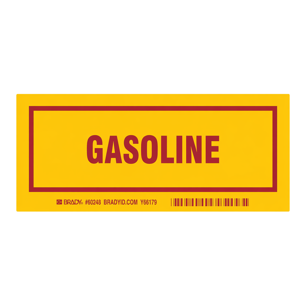 Brady GASOLINE Labels