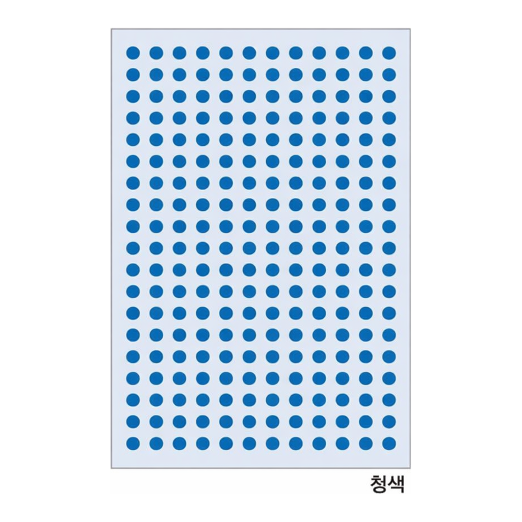 OFFICENEX 분류용견출지 20-3005B 청색(∮5 15장)