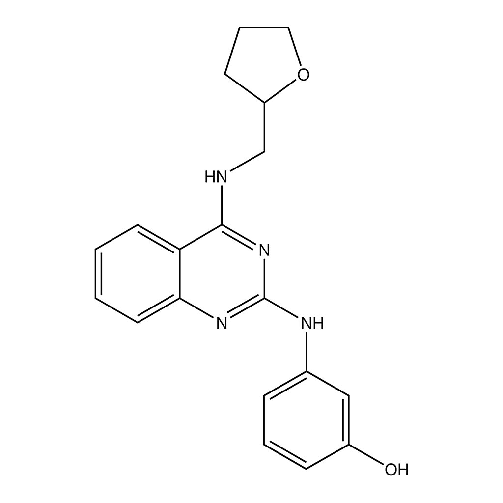 Merck 3-(4-((Tetrahydrofuran-2-yl)methylamino)quinazolin-2-ylamino)phenol