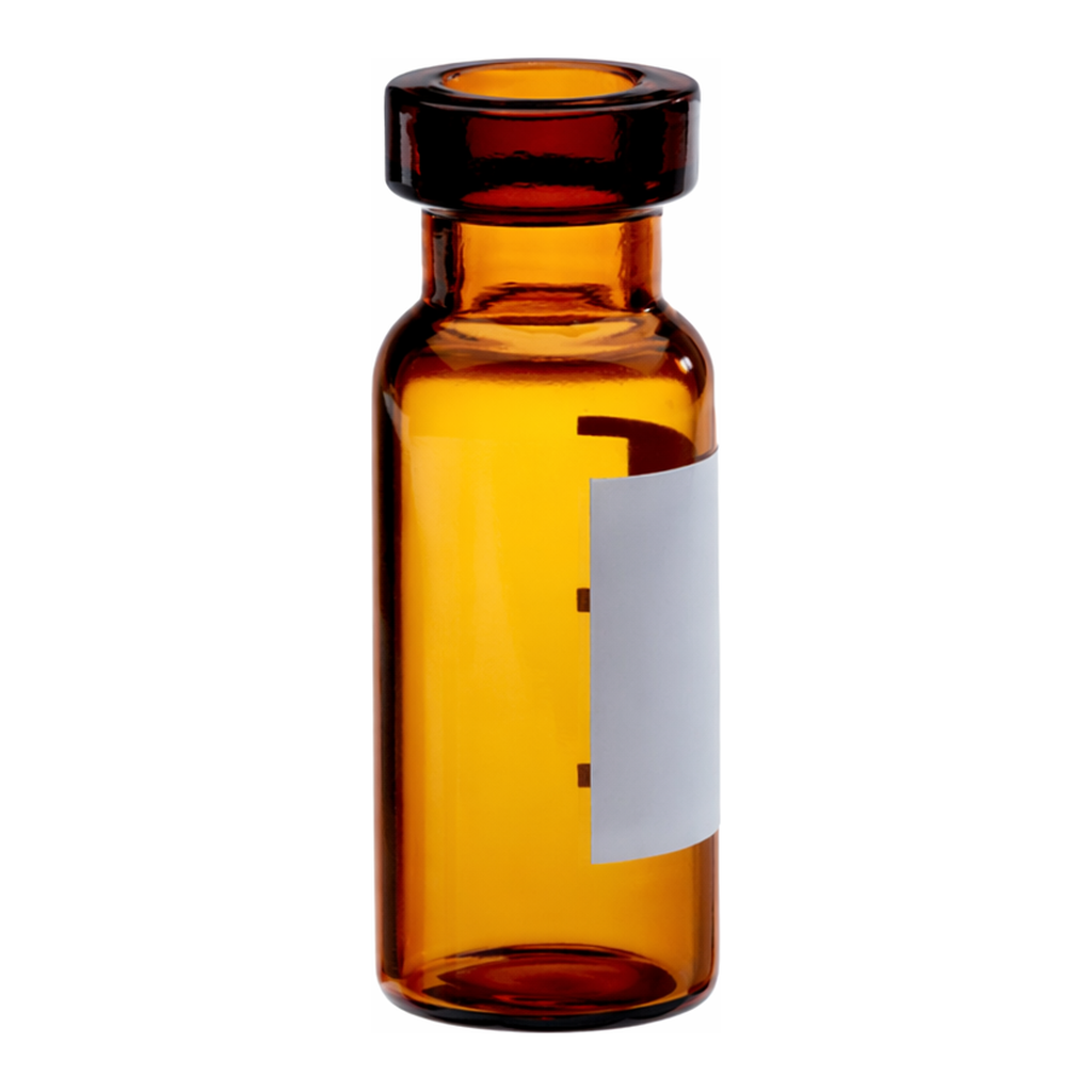 Waters Deactivated Amber Glass 12 x 32 mm Crimp Vial, 2 mL Volume, 100/pk