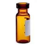 Waters Deactivated Amber Glass 12 x 32 mm Crimp Vial, 2 mL Volume, 100/pk