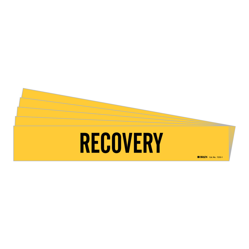 Brady RECOVERY Pipe Marker