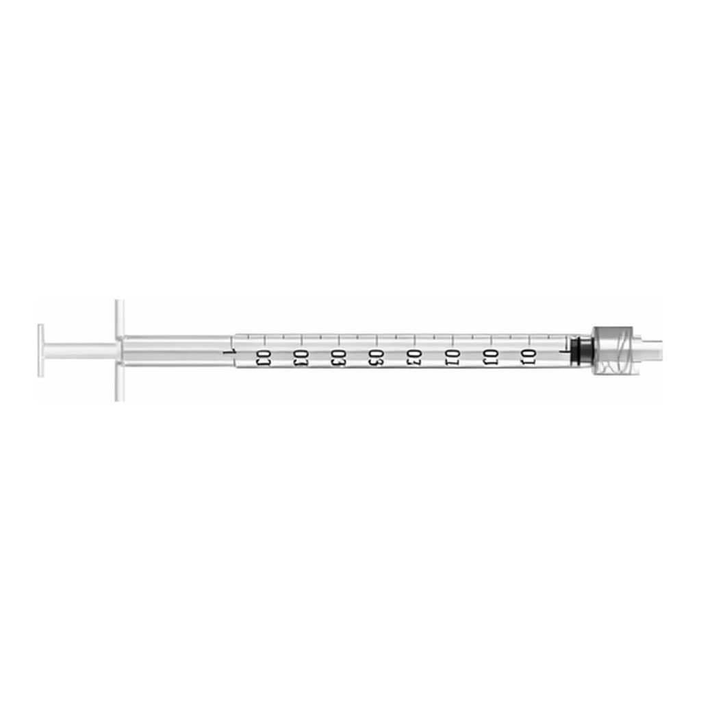 Henke-Ject RL1 / 플라스틱 실험용 주사기(syringe), 1mL, Luer-Lock Tip (잠금형), 멸균, 8300018745[100EA/PK]