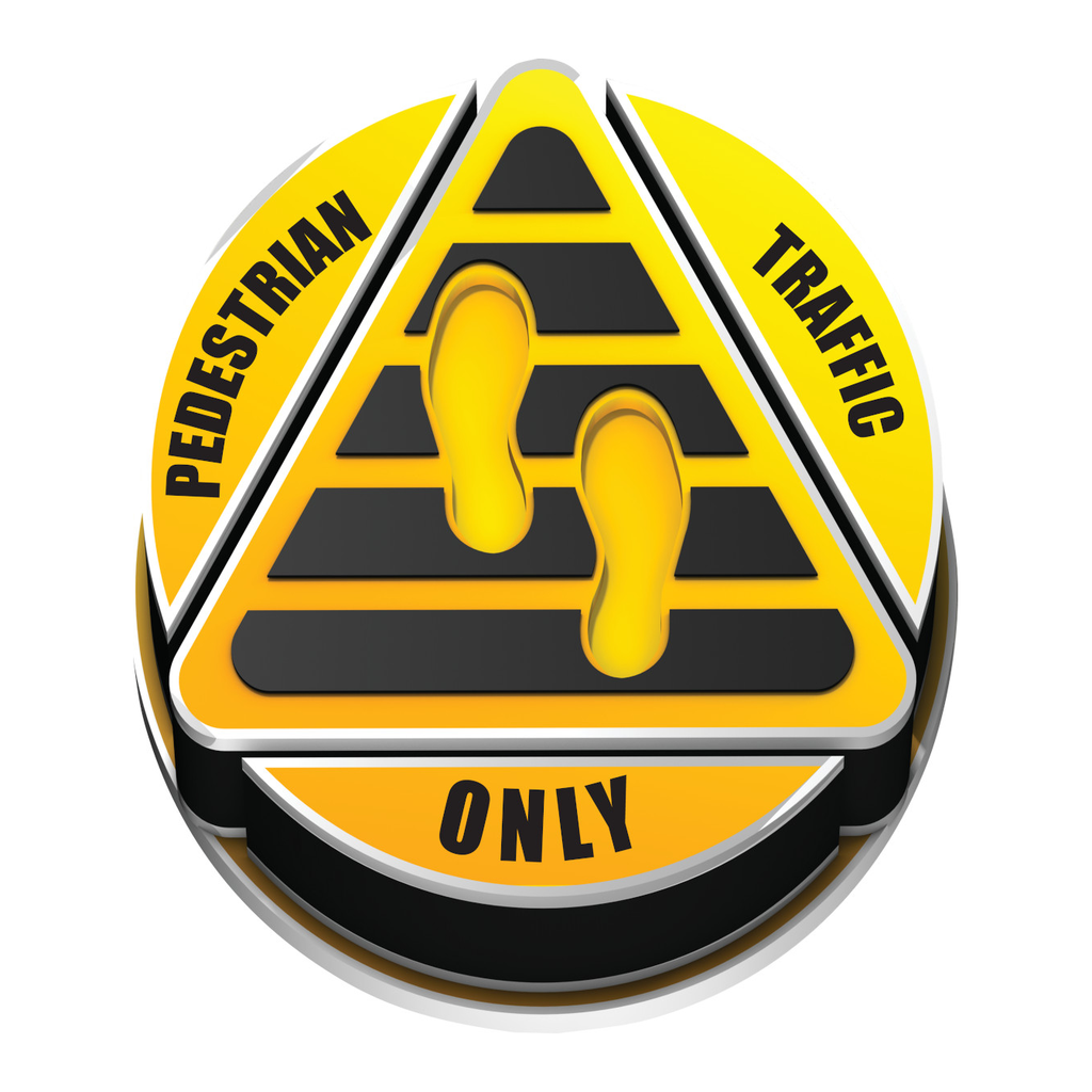 Brady Pedestrian Traffic Only 3D Floor Sign
