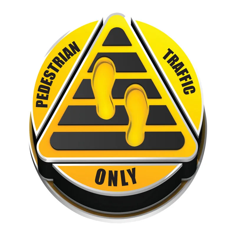 Brady Pedestrian Traffic Only 3D Floor Sign