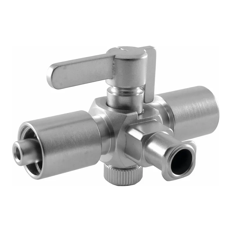 Merck Perfektum(R) three-way compression-nut stopcock