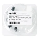 Restek Ferrule, Vespel/Graphite, VG2, 60% Vespel/40% Graphite Reducing, 1/8in to 0.8mm Pack of 5