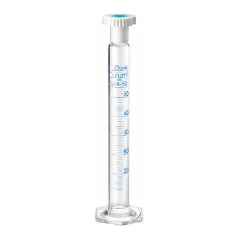 AS ONE Graduated Cylinder Glass(with Plug), 유전 메스실린더