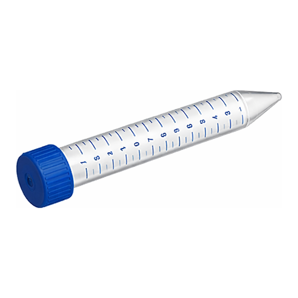 Greiner Bio One TUBE, 15 ML, PP, 17/120 MM, CONICAL BOTTOM,CELLSTAR®, BLUE SCREW CAP, NATURAL, GRADUATED, WRITING AREA, STERILE, 100 PCS./BAG
