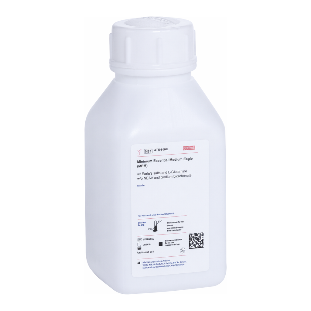 Himedia Minimum Essential Medium Eagle (MEM) w/ Earle`s salts, NEAA, L-Glutamine and 25mM HEPES buffer w/o Sodium bicarbonate