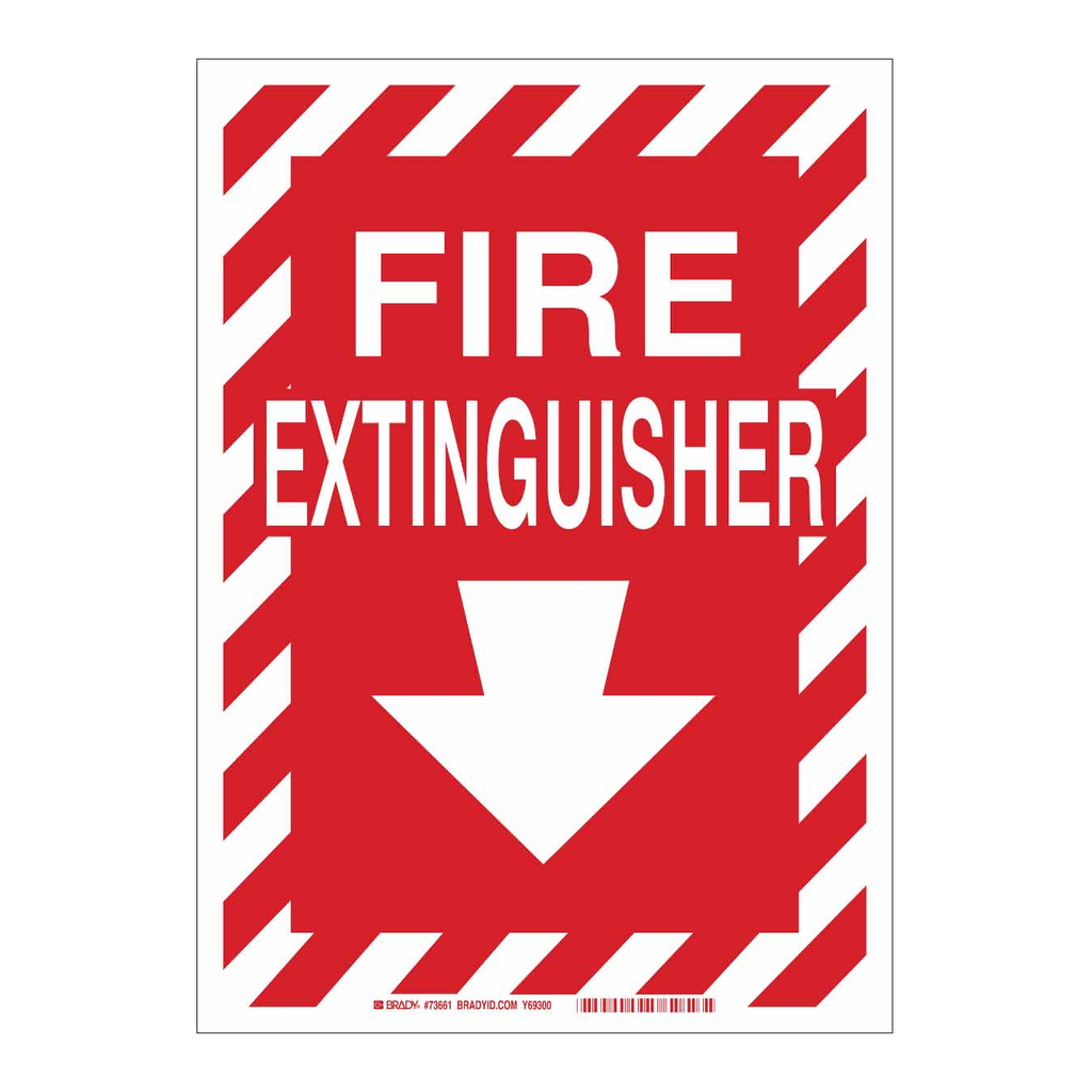 Brady BradyGlo Fire Extinguisher Sign