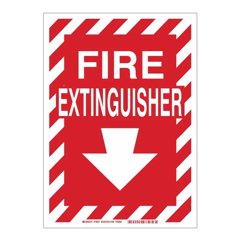 Brady BradyGlo Fire Extinguisher Sign