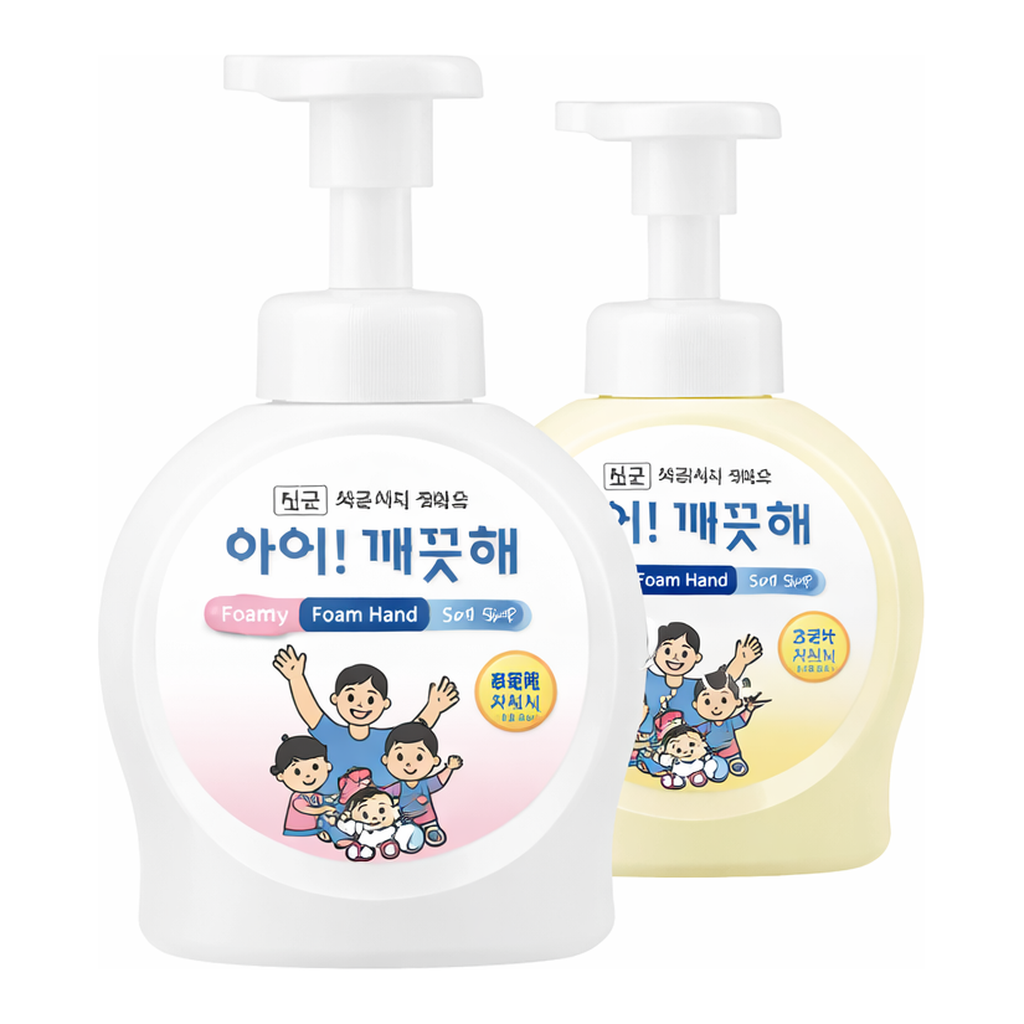 Daihan Science LION Foaming-type Hand Soap, 250㎖With Antimicrobial Pump Head, Antibacterial Cl