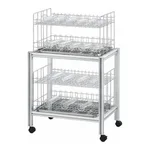 AS ONE Measuring Cylinder Rack Cart, 메스실린더 랙 카트