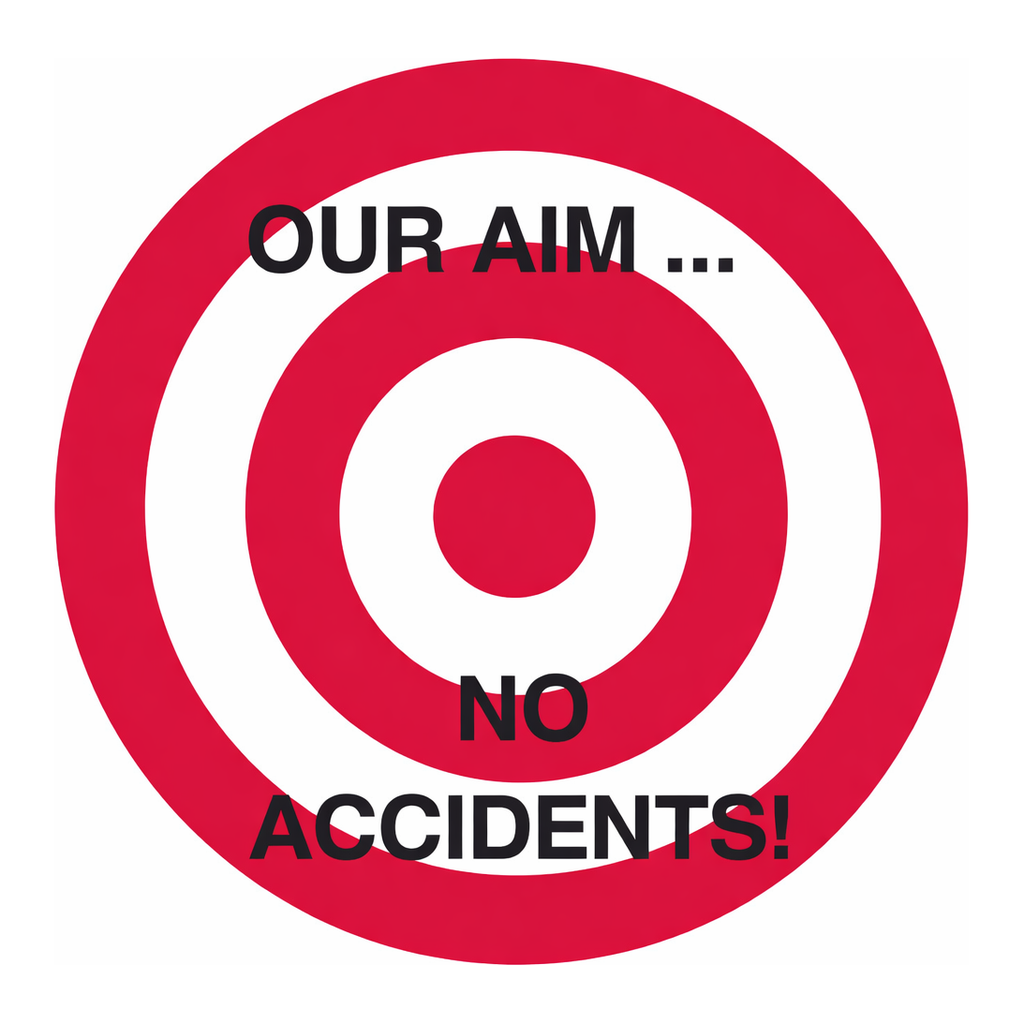 Brady Our Aim No Accidents Hard Hat Labels