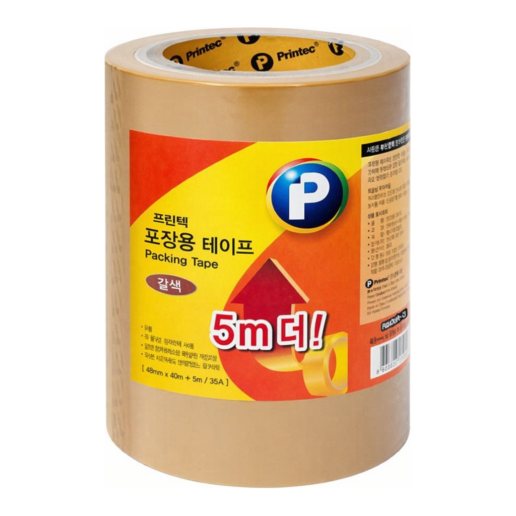 OFFICENEX 프린텍 P4845BR-3 포장용테이프ㅡ갈색 OPP 3EA(48 x 45)