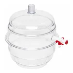 Merck SP Bel-Art(R) "Space Saver" Polycarbonate Vacuum Desiccator with Clear Polycarbonate Bottom
